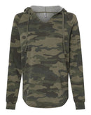 Independent Trading Co. - Women’s Lightweight California Wave Wash Hooded Sweatshirt - PRM2500